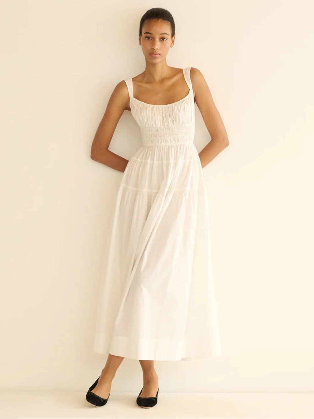NEW DOEN Clover Dress In Salt Size S - Picture 3 of 17
